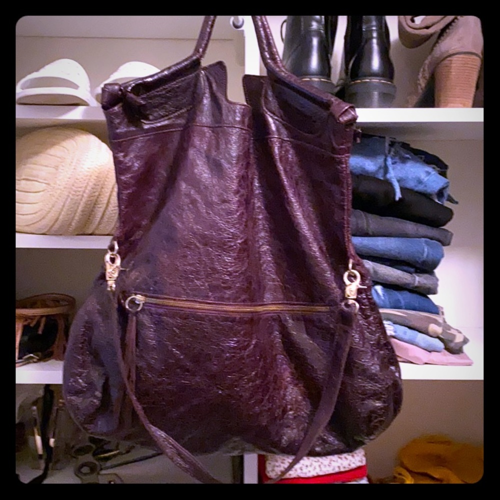 Foley + Corinna eggplant large tote